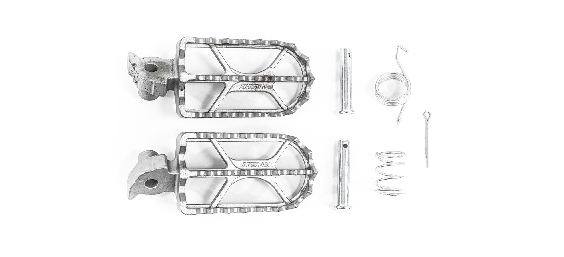 Repose pieds Acier Silver