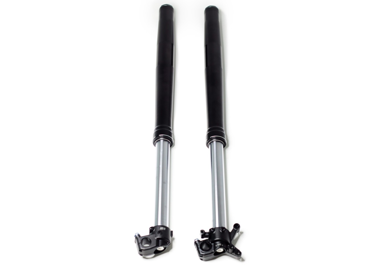 Fourche inversée réglable KKE - 910mm (Té 53/58mm) - Etrier 80mm